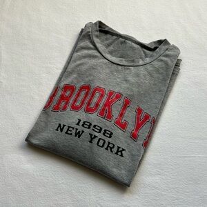SHEIN Brooklyn gray oversized T shirt size S